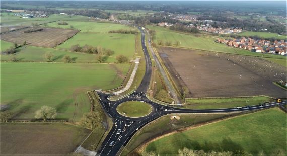 Congleton Link Road Aerial View