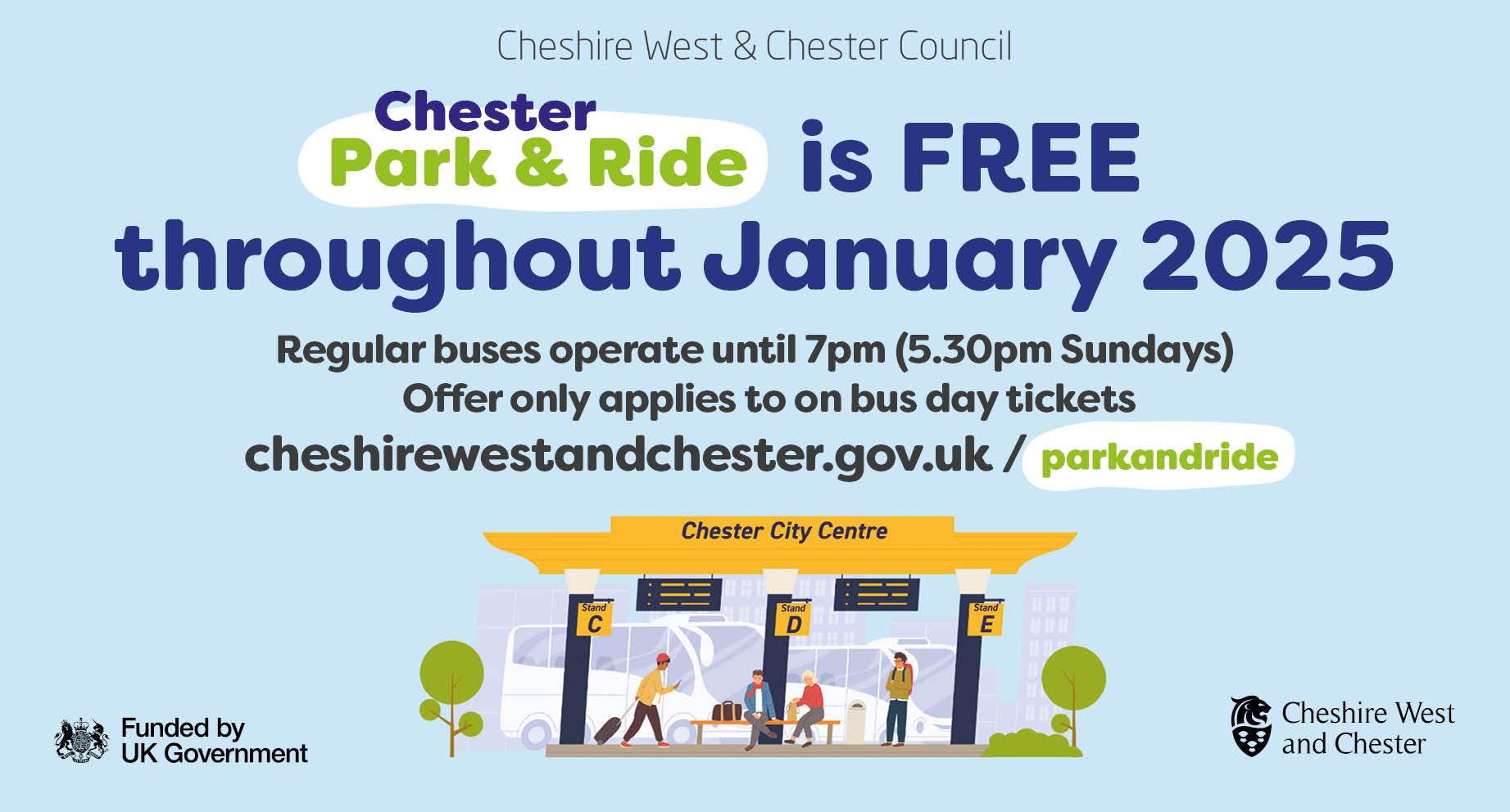Park & Ride Free January 2025 650W X 350H Social Med