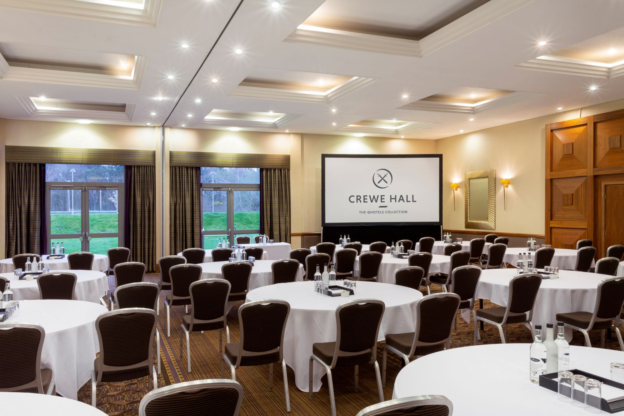 Crewe Hall Hotel Crewe Conference Continental Suite Caberet 09