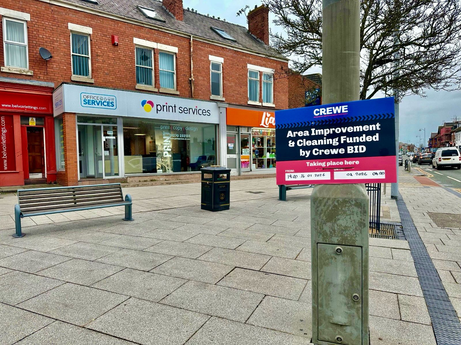 Nantwich Road Enhanced Cleaning